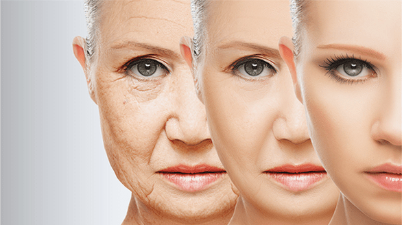 estágios de rejuvenescimento da pele facial