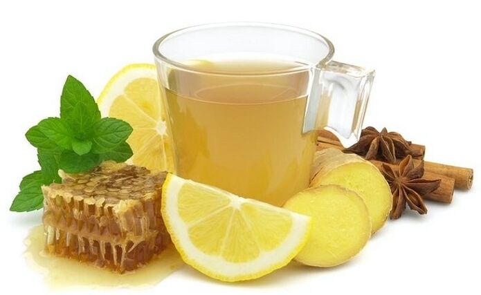 bebida de gengibre com limão para rejuvenescimento da pele